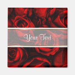 赤いバラの優雅さ マグネット