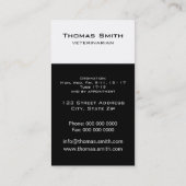 赤いバラの可愛い猫 名刺 (裏面)