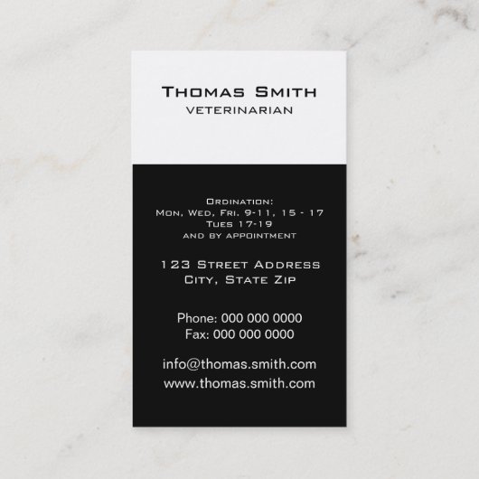 赤いバラの可愛い猫 名刺 (裏面)