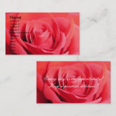 赤いバラの名刺 名刺 (正面/裏面)