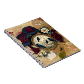 赤いバラの四つのカラス ノートブック (右側)