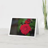 赤いバラの夜の肖像画 カード (正面)
