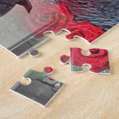 赤いバラの夢のようなアフリカグレイ ジグソーパズル (側面)