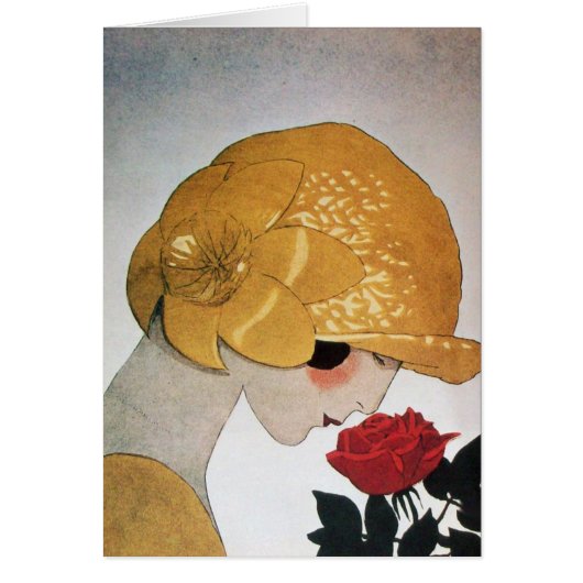 赤いバラの女性 (正面)