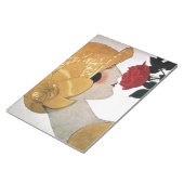 赤いバラの女性 ノートパッド (アングル)