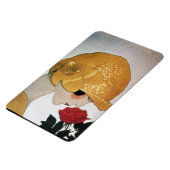 赤いバラの女性 マグネット (左側)