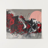 赤いバラの女神 タペストリー (正面(横))