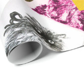 赤いバラの子猫、オレンジイエロー、ブルー ラッピングペーパー (ロールコーナー)