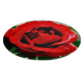 赤いバラの愛 カッティングボード (角)