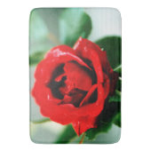 赤いバラの愛 バスマット (正面縦)