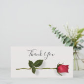 赤いバラの感謝 サンキューカード (スタンド正面)