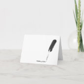 赤いバラの感謝 サンキューカード (裏面)