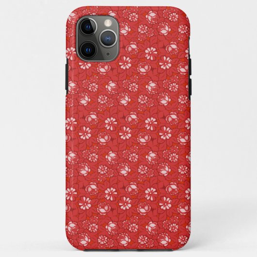 赤いバラの模様 Case-Mate iPhoneケース (裏面)