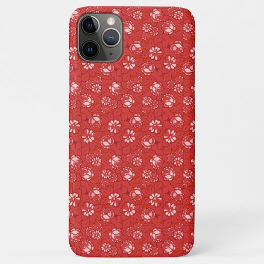 赤いバラの模様 Case-Mate iPhoneケース (裏面)