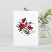 赤いバラの機械的な三日月 エンクロージャーカード (スタンド正面)