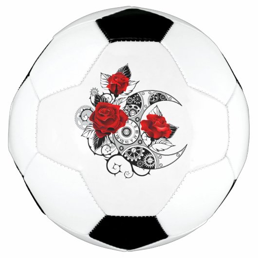 赤いバラの機械的な三日月 サッカーボール (正面)