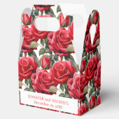 赤いバラの水の色のお気に入りボックス フェイバーボックス (オープン)