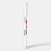 赤いバラの白い虎 – 野生動物はっきりしたのフローラ Case-Mate iPhoneケース (裏面 / 右)