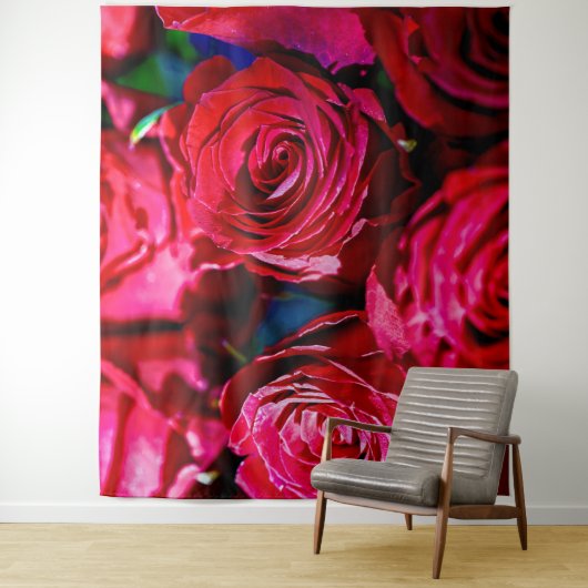 赤いバラの素敵な束 タペストリー (インサイチュ)