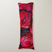 赤いバラの素敵な束 ボディピロー (正面縦)