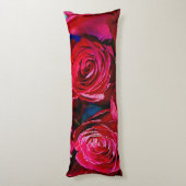 赤いバラの素敵な束 ボディピロー (裏面 (縦))