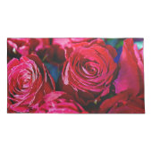 赤いバラの素敵な束 枕カバー (裏面-左)