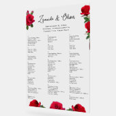 赤いバラの結婚シーティンググラフアクリルの看板 アクリルサイン (傾斜)