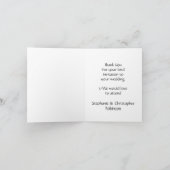 赤いバラの結婚式受付カード サンキューカード (内部)