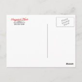 赤いバラの縦型ポストカード ポストカード (裏面)