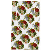 赤いバラの美しいロマンチックな夏の花束 スモールペーパーバッグ (正面)