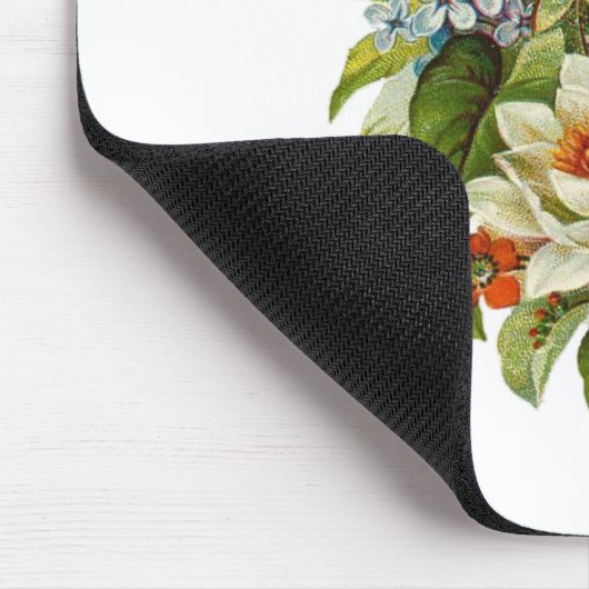 赤いバラの美しいロマンチックな夏の花束 マウスパッド (コーナー)