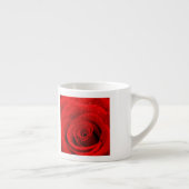 赤いバラの背景の写真 エスプレッソカップ (右)