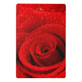 赤いバラの背景の写真 ミニクリップボード (裏面)