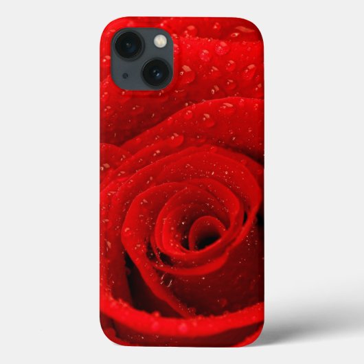 赤いバラの背景の写真 Case-Mate iPhoneケース (裏面)