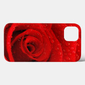 赤いバラの背景の写真 Case-Mate iPhoneケース (裏面 (横))