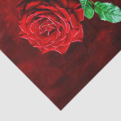 赤いバラの花の絵  薄葉紙 (詳細)
