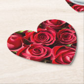 赤いバラの花は決して十分ではない ペーパーコースター (アングル)