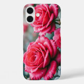 赤いバラの花エレガントフローラ Case-Mate iPhoneケース (裏面)