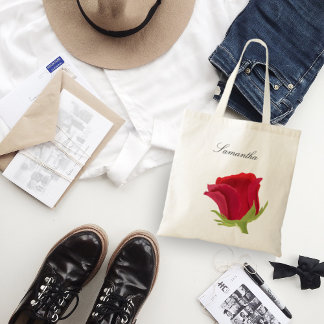 赤いバラの花嫁の名前 トートバッグ