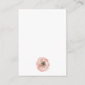赤いバラの花嫁入場用封筒カード エンクロージャーカード (裏面)