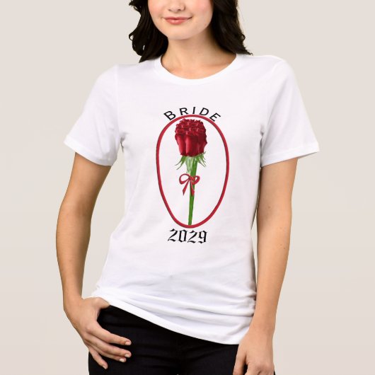 赤いバラの花嫁 トライブレンドＴシャツ (正面)