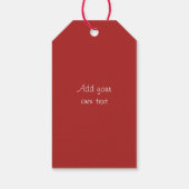 赤いバラの花束ありがとう ギフトタグ (裏面)