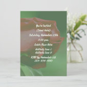 赤いバラの花束パーティー 招待状 (スタンド正面)