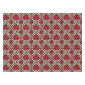 赤いバラの花束市松模様になる花愛ロカビリー テーブルクロス (正面(横))