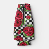 赤いバラの花束市松模様になる花愛ロカビリー ボトルクーラー (裏面)