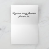 赤いバラの花束 カード (内部)