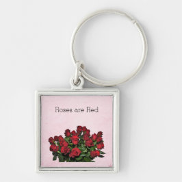 赤いバラの花束 キーホルダー