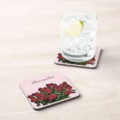 赤いバラの花束 コースター (右側)
