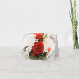 赤いバラの花束 シーズンカード