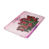 赤いバラの花束 バスマット (アングル)